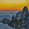 Snowy Mount China National Park Diamond Painting