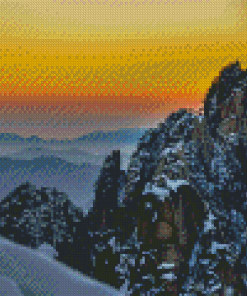 Snowy Mount China National Park Diamond Painting