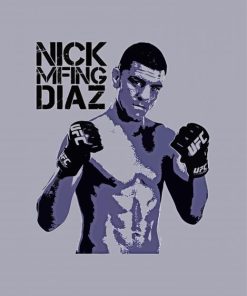 Nick Diaz Poster Diamond Painting