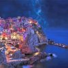 Night In Manarola Diamond Painting