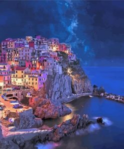 Night In Manarola Diamond Painting