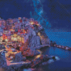 Night In Manarola Diamond Painting