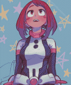 Ochako Uraraka Character Art Diamond Painting