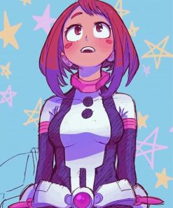 Ochako Uraraka Character Art Diamond Painting