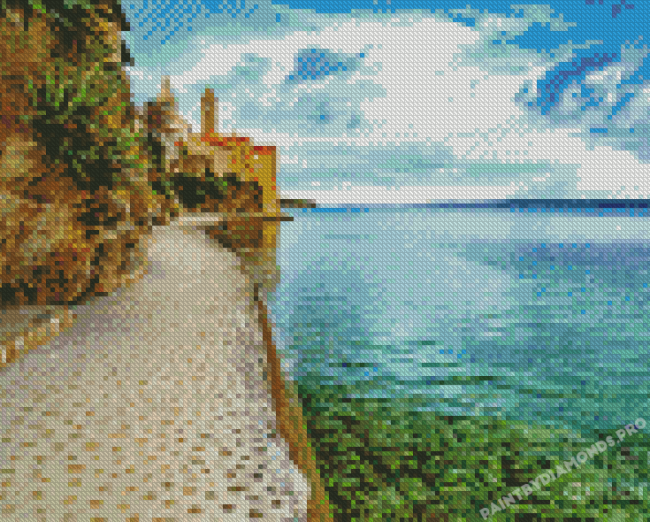 Old Town Rab Croatia Diamond Painting