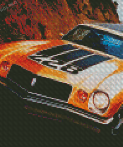 Orange Camaro 77 Diamond Paintings