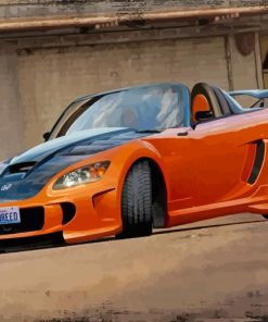 Orange And Black Honda S2000 Diamond Painting