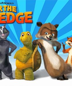 Over The Hedge Poster Diamond Paintings