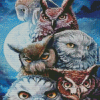 Owls Moon Diamond Painting