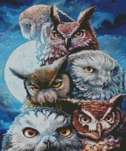 Owls Moon Diamond Painting