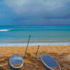 Paddleboarding Boards At The Beach Diamond Painting