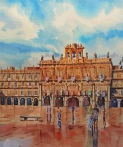 Plaza Mayor De Salamanca Spain Diamond Painting