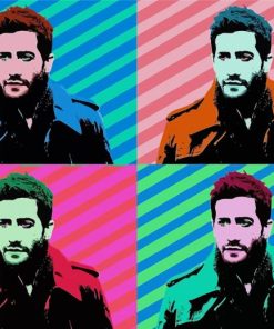 Pop Art Jake Gyllenhaal Actor Diamond Painting