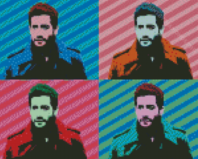 Pop Art Jake Gyllenhaal Actor Diamond Painting