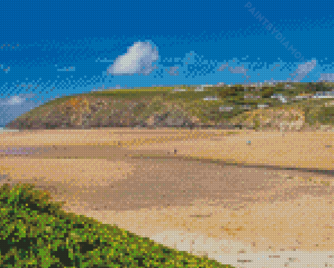 Porth Beach Diamond Painting