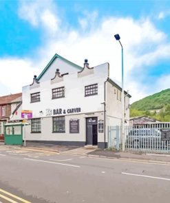 Porth Town Buildings Diamond Painting