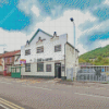 Porth Town Buildings Diamond Painting