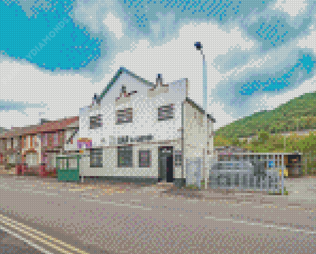 Porth Town Buildings Diamond Painting