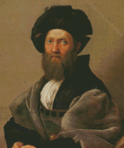 Portrait Of Baldassare Castiglione By Raphael Diamond Painting