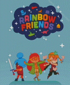 Rainbow Friends Poster Diamond Painting