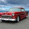 Red 55 Chevy Classic Car Diamond Painting