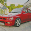 Red Escort Rs 2000 Car Diamond Painting