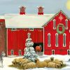 Red Barn In Winter Diamond Painting