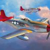 Red Tails Planes Diamond Paintings