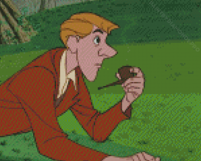 Roger Smoking From 101 Dalmatians Diamond Painting