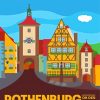 Rothenburg Germany Poster Diamond Paintings