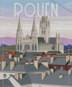 Rouen City Poster Diamond Painting