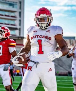 Rutgers Football Players Photography Diamond Painting