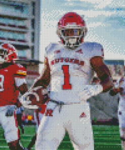 Rutgers Football Players Photography Diamond Painting