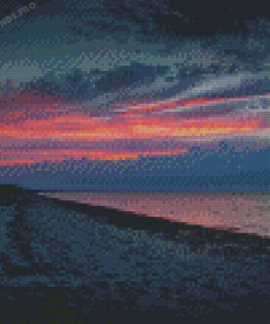 Sandy Neck Beach At Sunset Diamond Painting