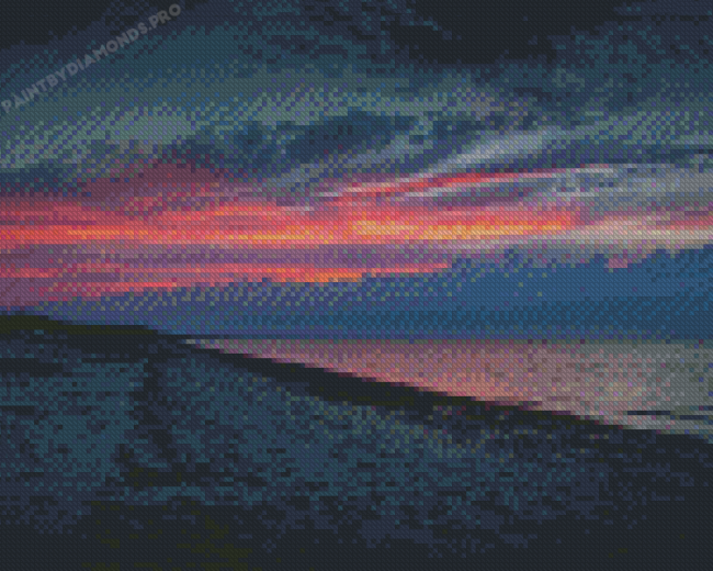 Sandy Neck Beach At Sunset Diamond Painting