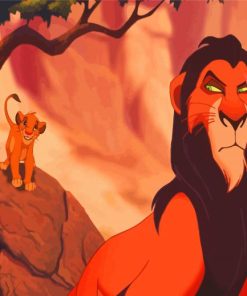 Scar The Lion King And Simba Diamond Painting