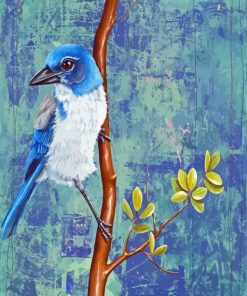 Scrub Jay Bird Diamond Painting