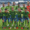 Seattle Sounders Soccer Club Diamond Painting