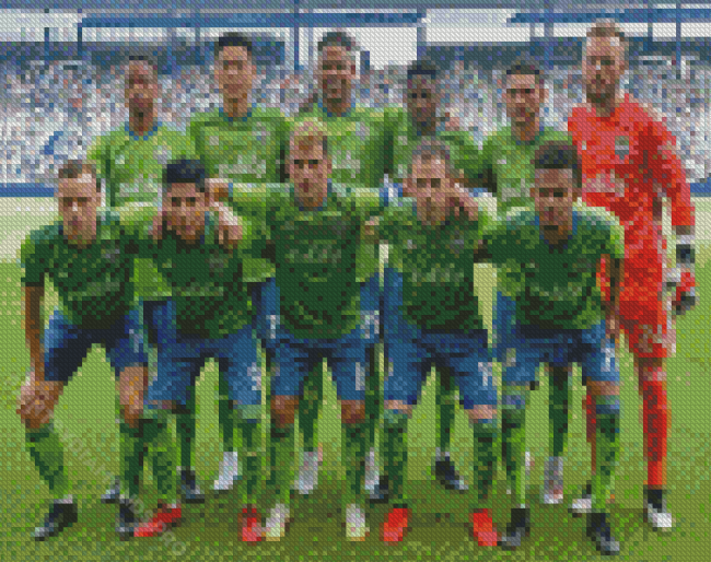 Seattle Sounders Soccer Club Diamond Painting