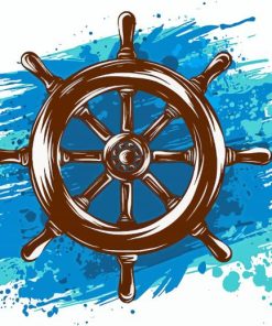 Ship Wheel Art Diamond Painting