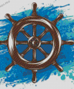 Ship Wheel Art Diamond Painting