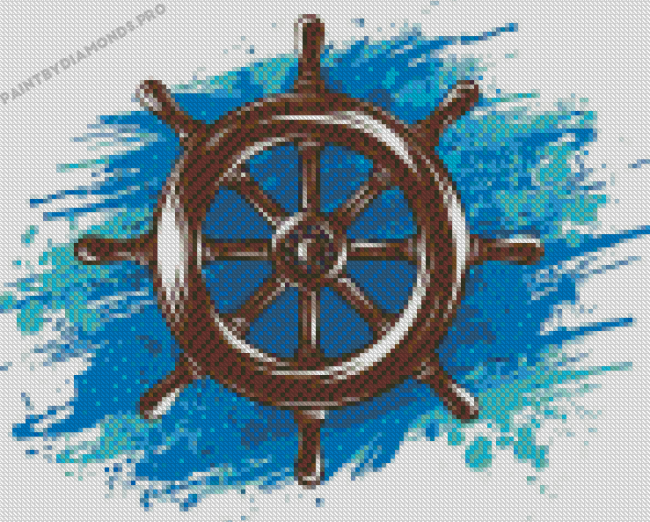 Ship Wheel Art Diamond Painting