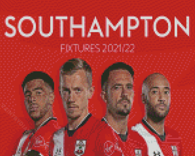 Southampton Football Team Players Diamond Painting