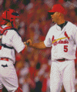 St Louis Cardinals Molina And Pujols Diamond Painting