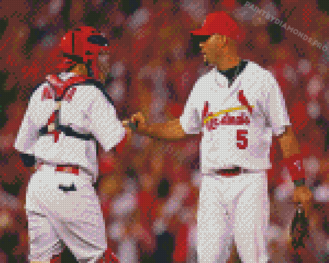 St Louis Cardinals Molina And Pujols Diamond Painting