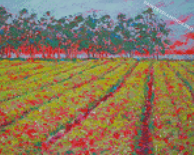 Strawberry Field Art Diamond Painting