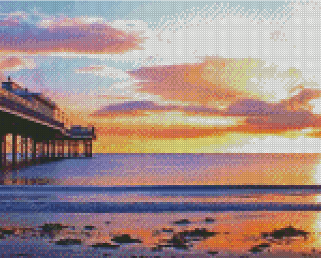 Sunrise At Paignton Pier Diamond Painting