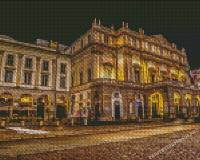 Teatro Alla Scala At Night Diamond Paintings