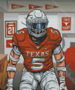 Texas Longhorns Football Art Diamond Paintings