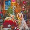 The Golden Retrievers Christmas Diamond Painting